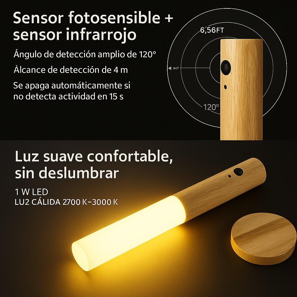 Luz nocturna portátil LED
