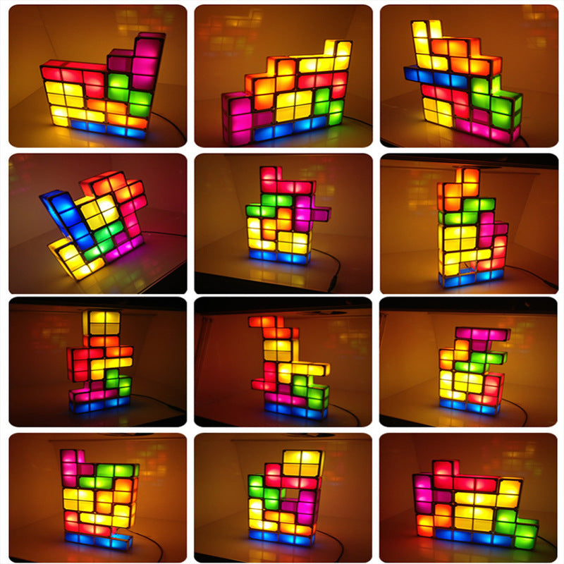 Piezas led de Tetris