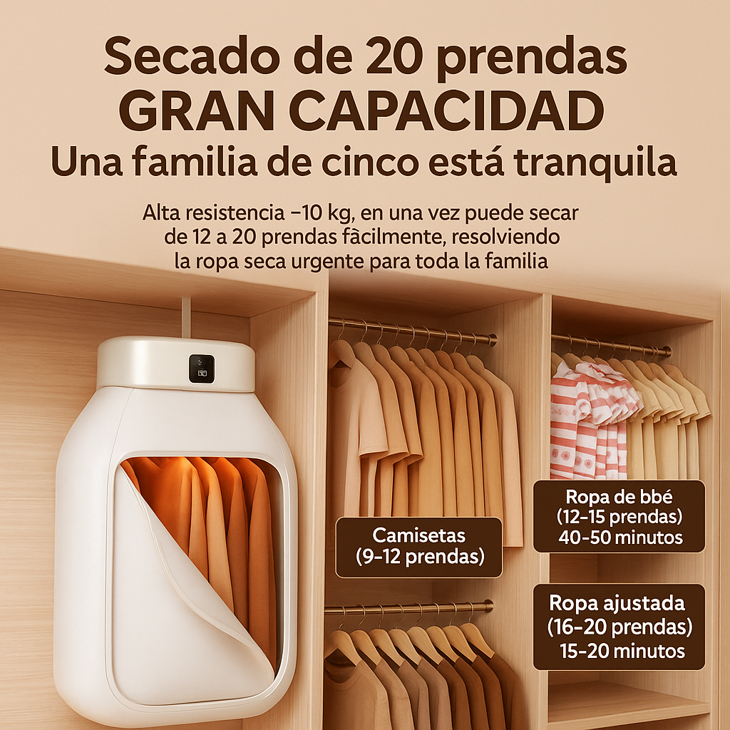 Secador de ropa electrico multifuncional