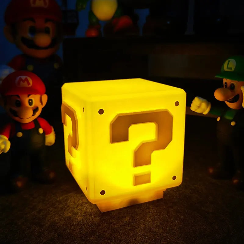 Bloque de interrogación de Mario Bros-Luz LED