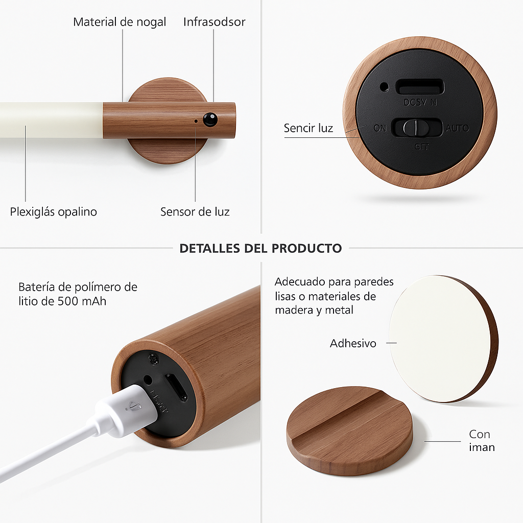 Luz nocturna portátil LED