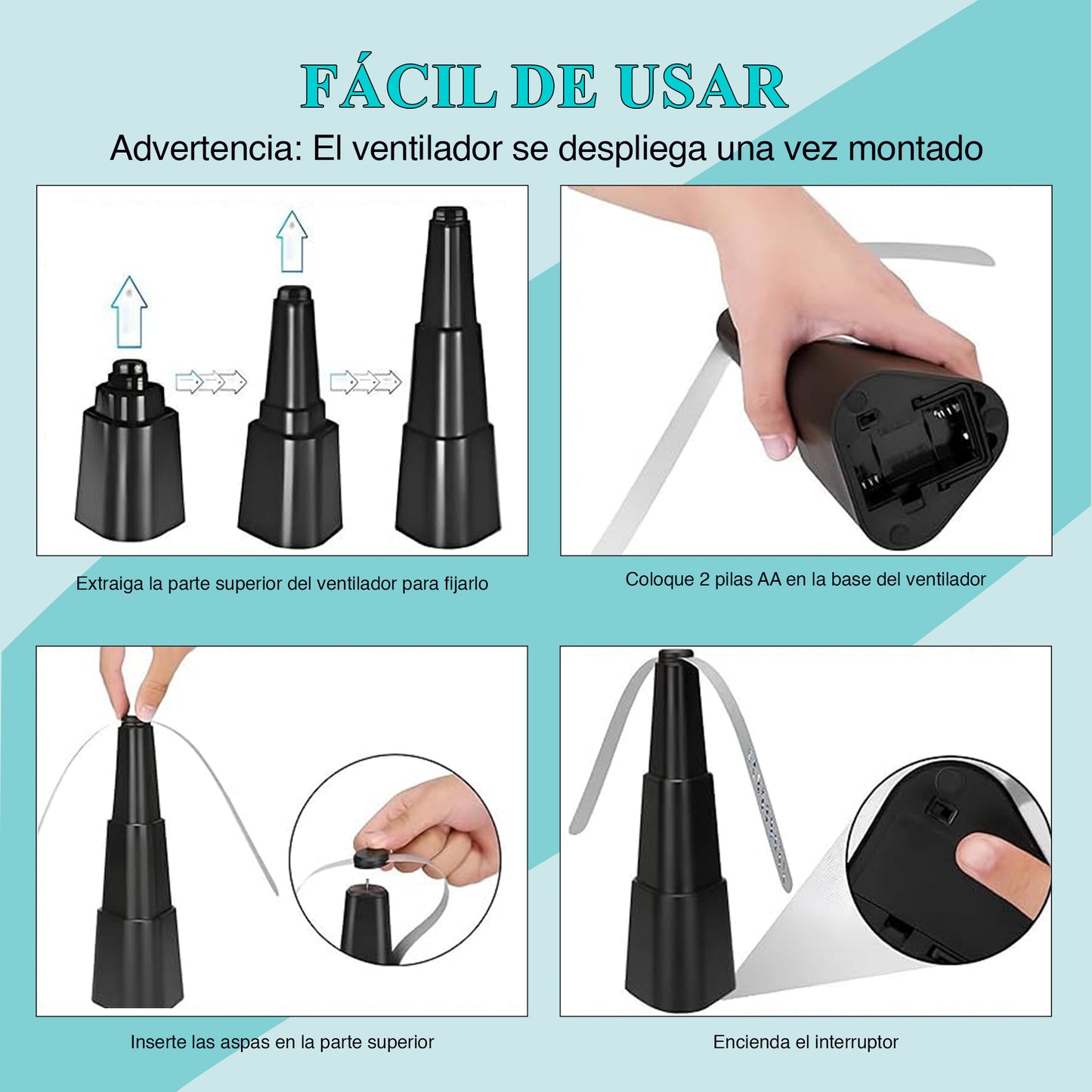 2 ventiladores anti-moscas
