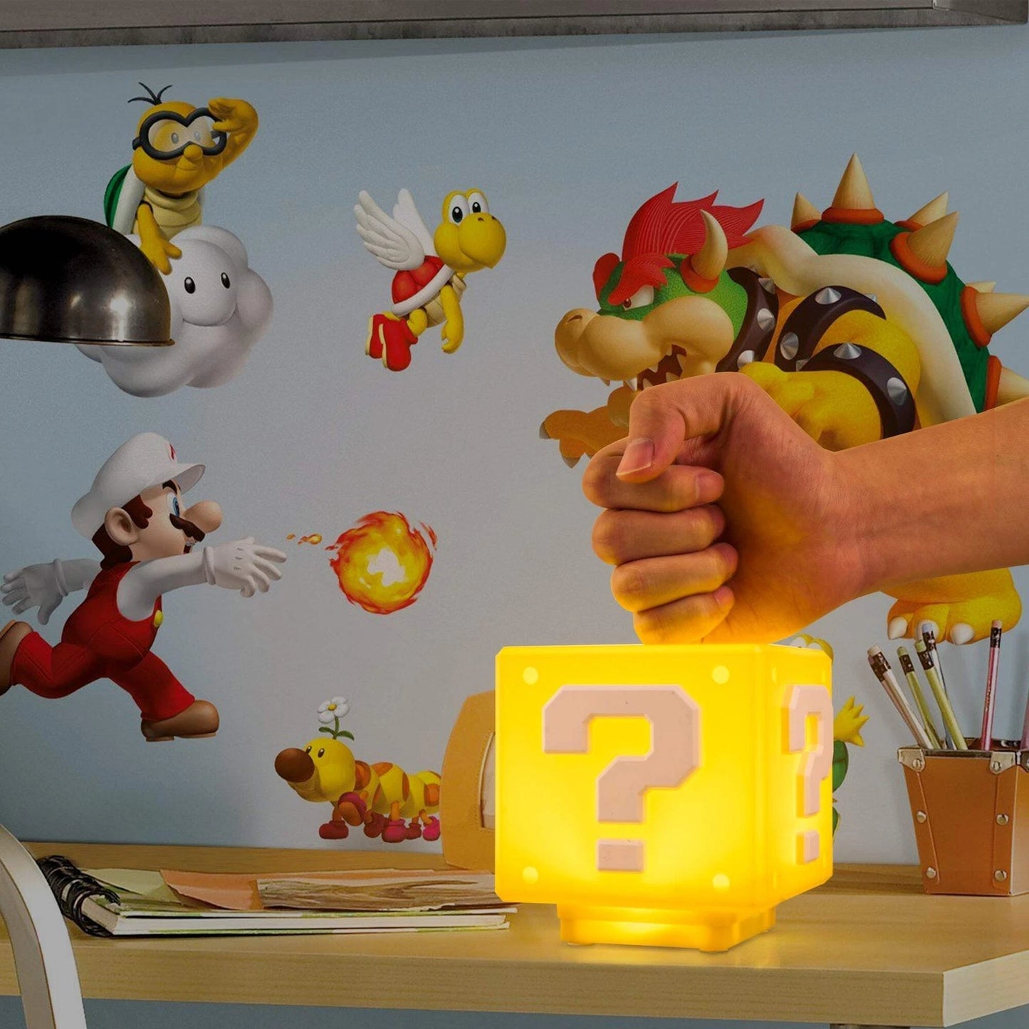 Bloque de interrogación de Mario Bros-Luz LED