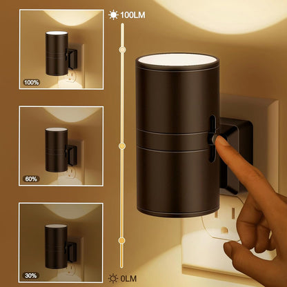 Luz nocturna ajustable con luz acogedora