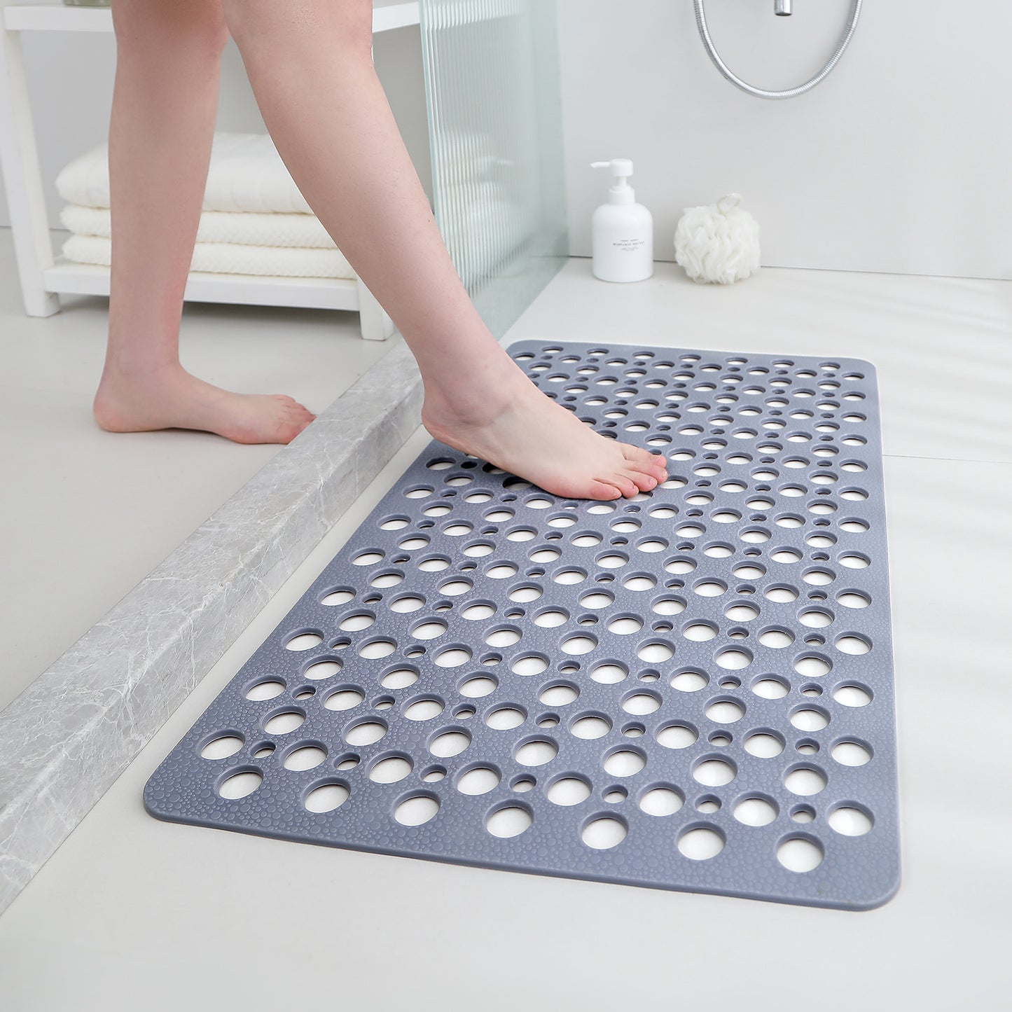 Alfombra de ducha segura | Antideslizante & Antibacterial