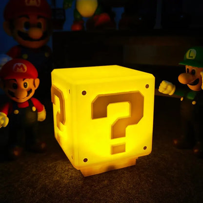Bloque de interrogación de Mario Bros-Luz LED