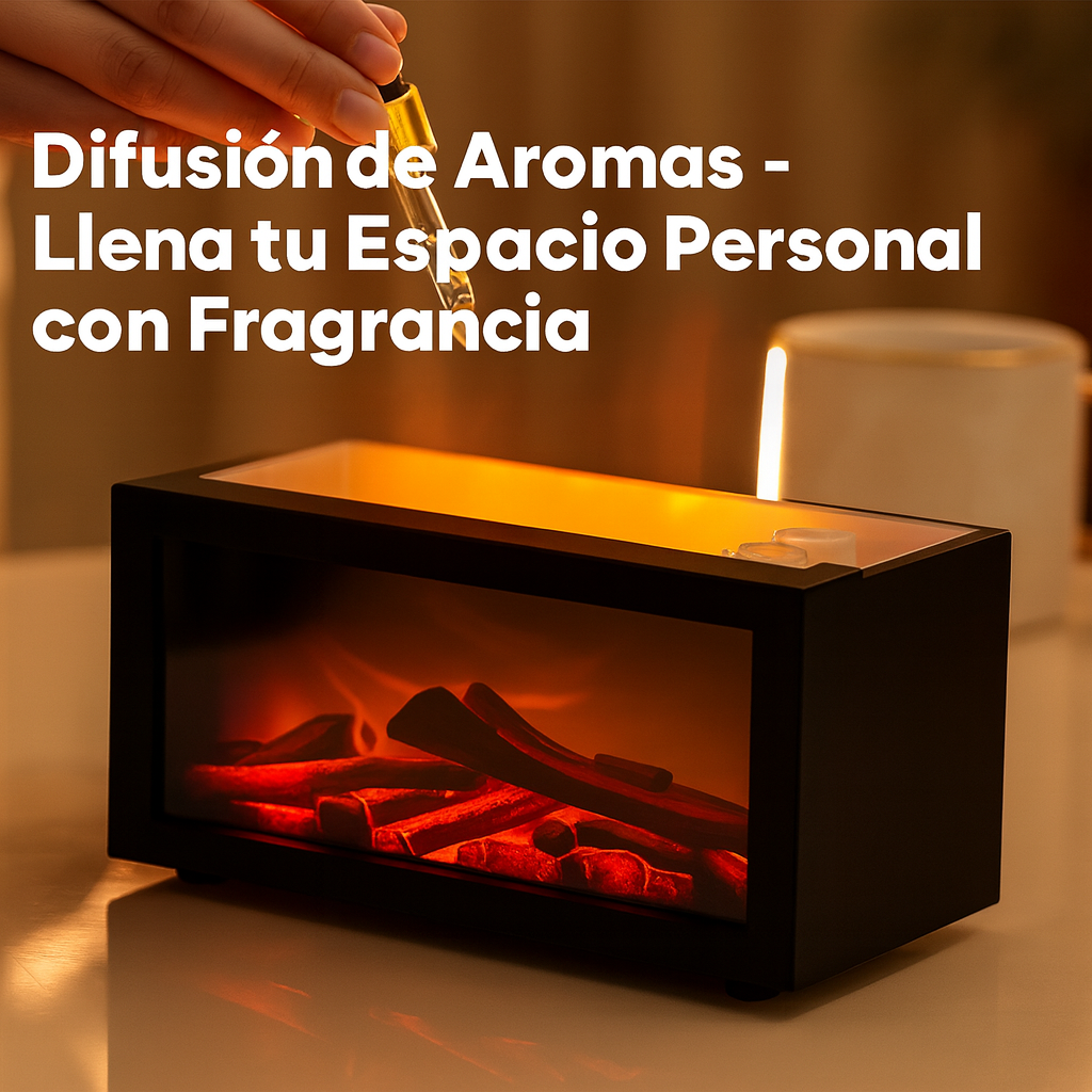 Difusor de Aroma Mini Flame 140ml con Luces Coloridas