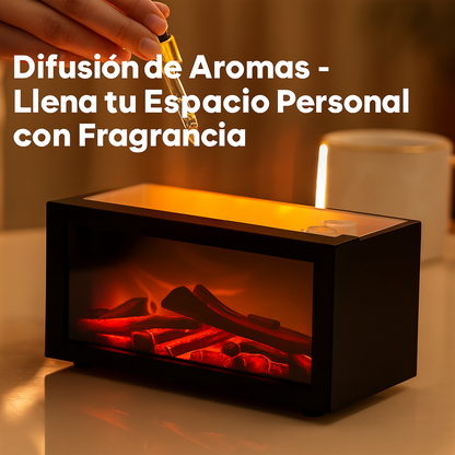 Difusor de Aroma Mini Flame 140ml con Luces Coloridas